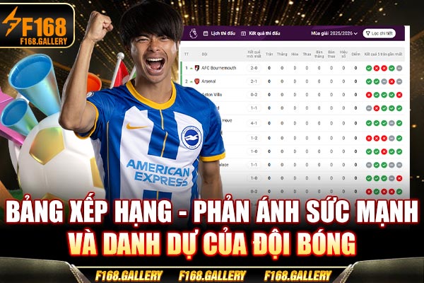 Bảng Xếp Hạng - Phản Ánh Sức Mạnh Và Danh Dự Của Đội Bóng