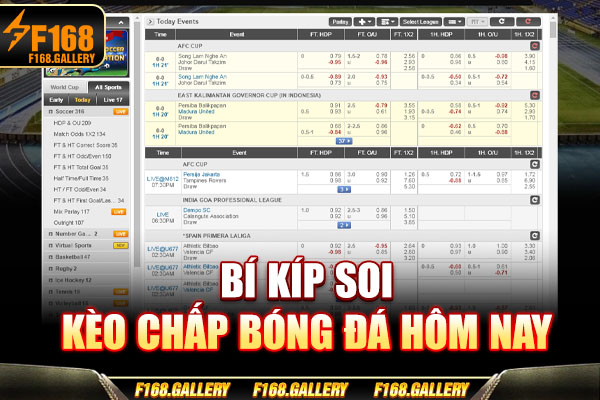 Bí kíp soi kèo chấp bóng đá hôm nay