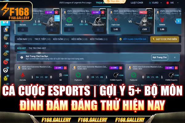 Cá Cược Esports | Gợi Ý 5+ Bộ Môn Đình Đám Đáng Thử Hiện Nay