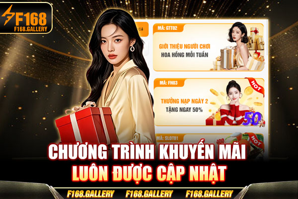 Chương trình khuyến mãi luôn được cập nhật