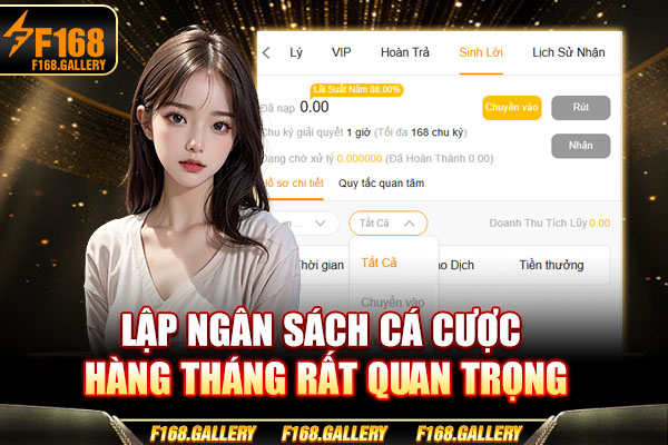 Lập ngân sách cá cược hàng tháng rất quan trọng