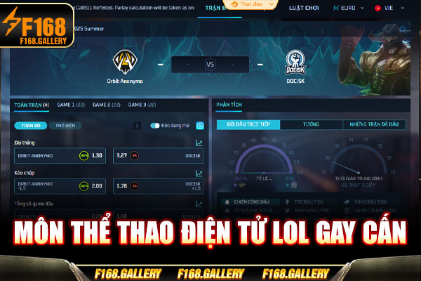 Môn thể thao điện tử LOL gay cấn Môn thể thao điện tử LOL gay cấn