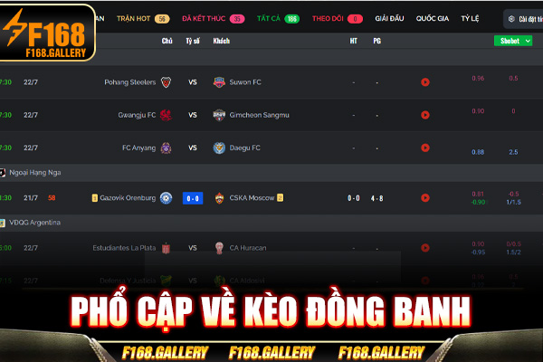 Phổ cập về kèo đồng banh Phổ cập về kèo đồng banh